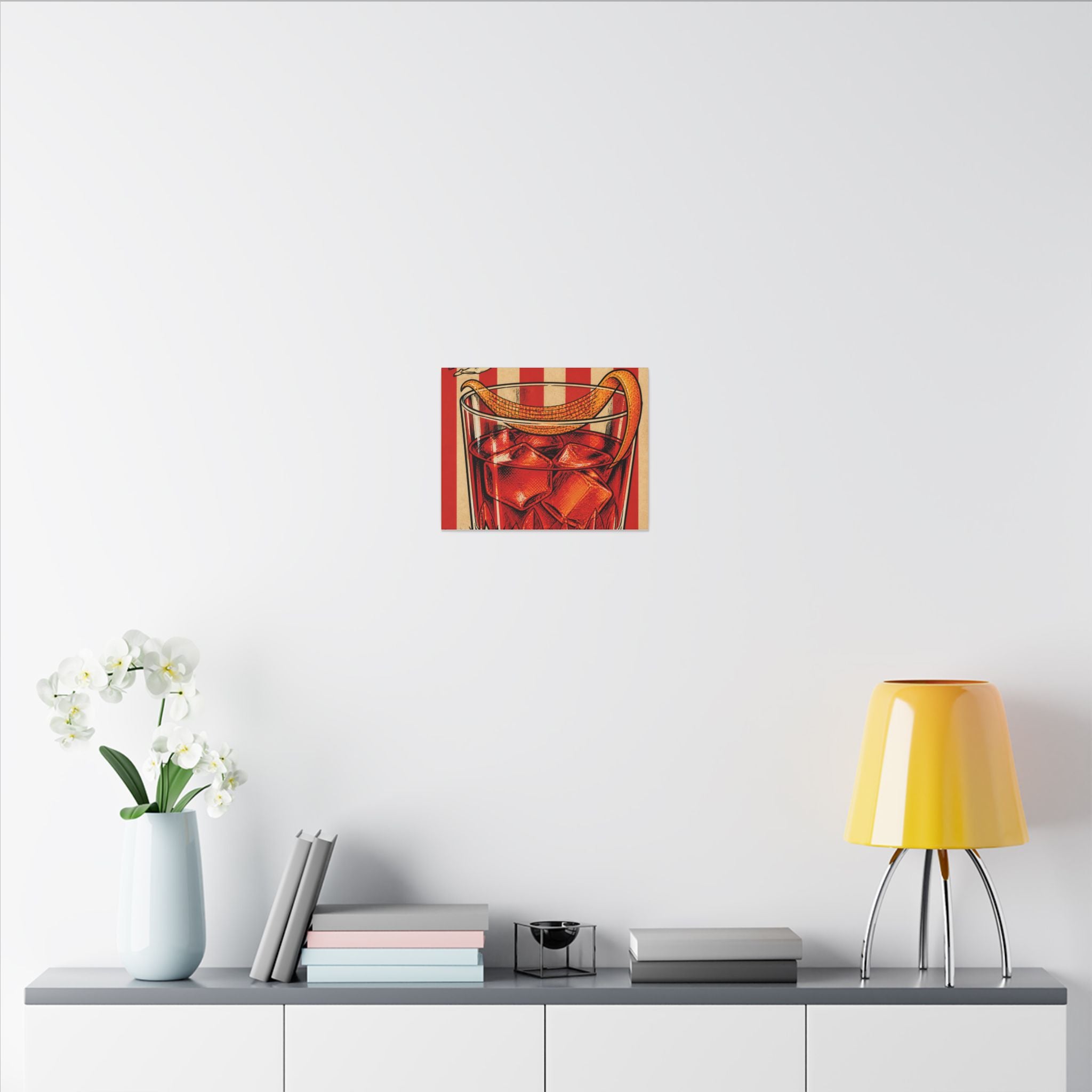 Negroni Trapeze Act Wall Art Canvas 16×20 Pop Art Living Room Decor Maximalist Print