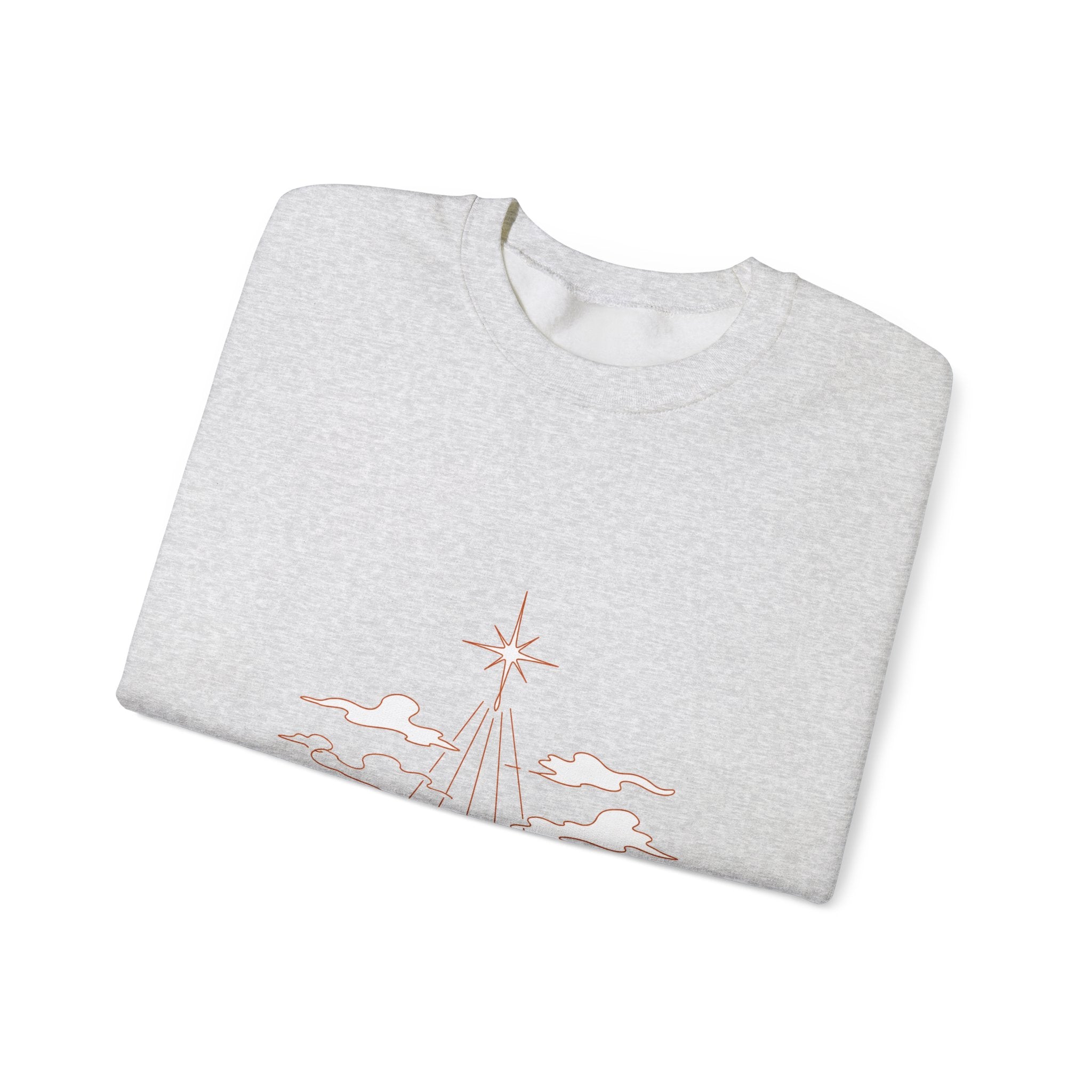 Matching Couple Sweatshirt - Evening & Morning Star Matching Couple Premium Fleece Sweatshirt Minimalist Art His Hers Christmas Gift - Design A