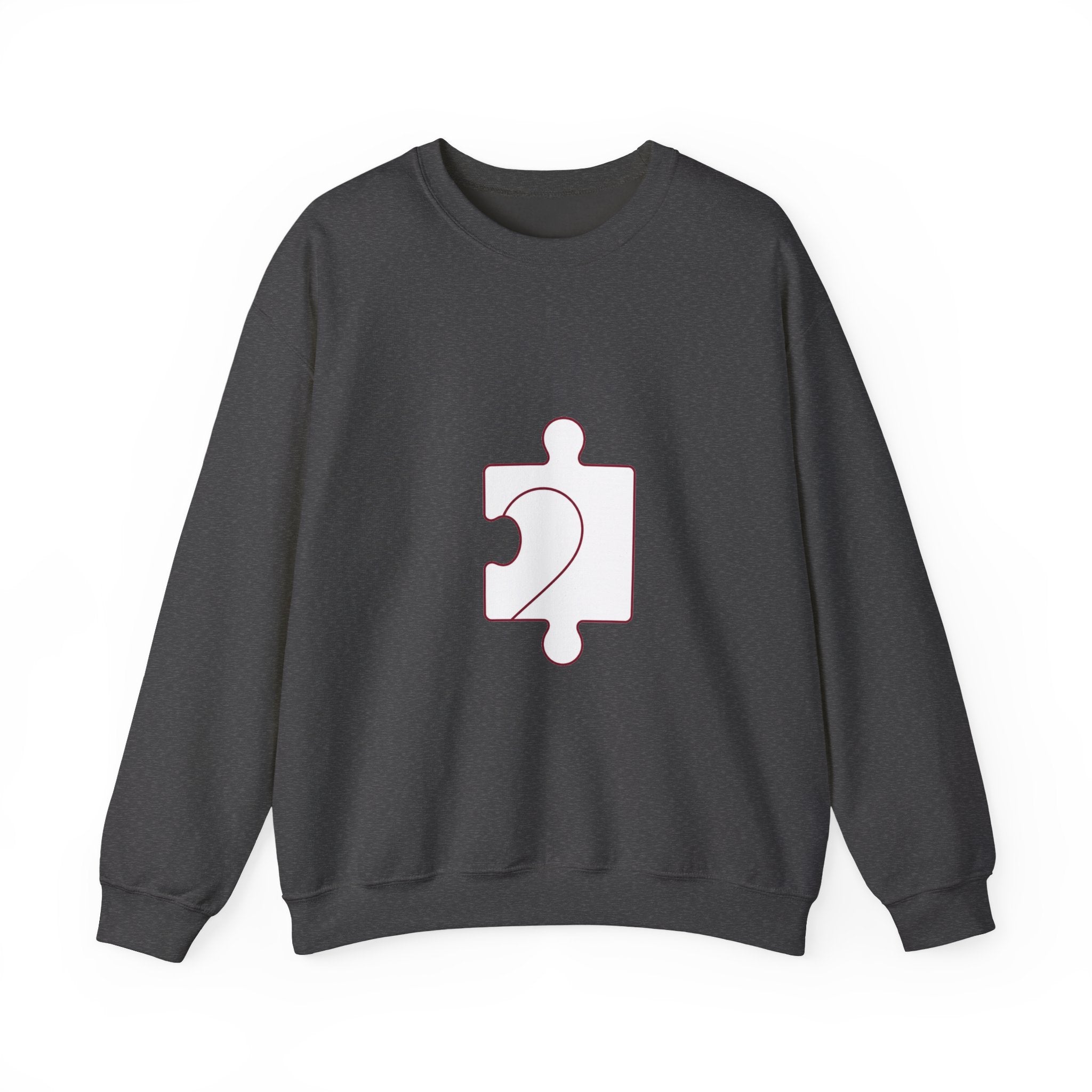 Matching Couple Sweatshirt - Puzzle Pieces Matching Couple Premium Fleece Sweatshirt Minimalist Art His Hers Christmas Gift - Design B