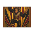 Dancing Monkey Wall Art Canvas 24×36 Art Deco Bar Area Decor Maximalist Print