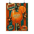 Aperol Spritz Monkeys Wall Art Poster 24×36 Pop Art Restaurant Decor Maximalist Print