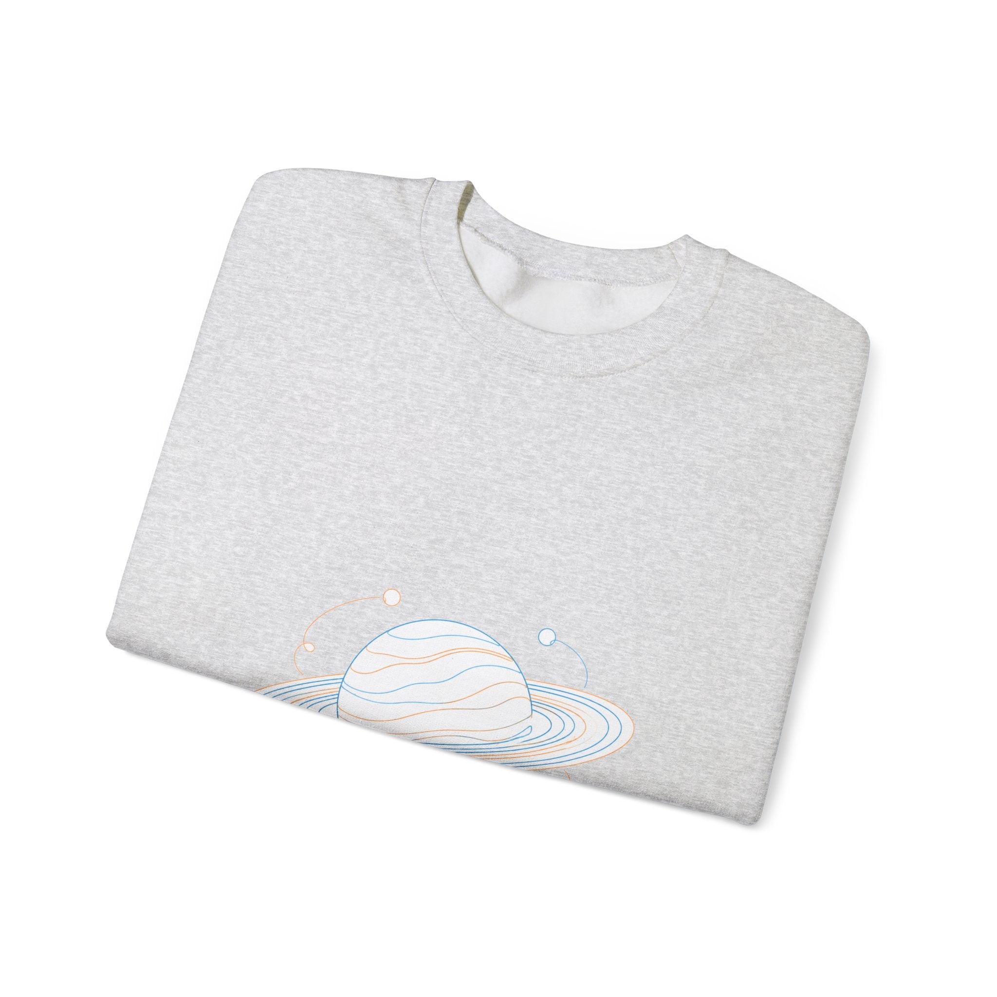 Matching Couple Sweatshirt - Saturn & Jupiter Matching Couple Premium Fleece Sweatshirt Minimalist Art His Hers Christmas Gift - Design A
