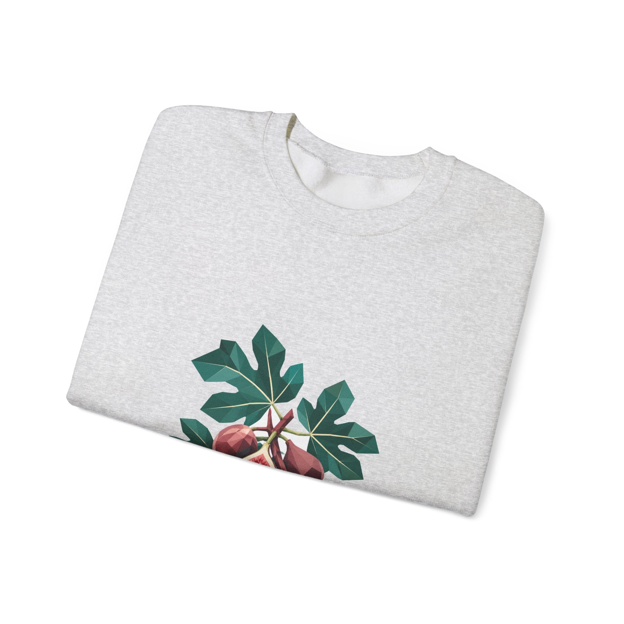 Matching Couple Sweatshirt - Olive Branch & Fig Matching Couple Crewneck Sweatshirt Geometric Art His Hers Couple Gift - Design B