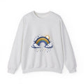 Matching Couple Sweatshirt - Storm & Rainbow Matching Couple Crewneck Sweatshirt Hand-Drawn Art His Hers Best Friend Gift - Design B