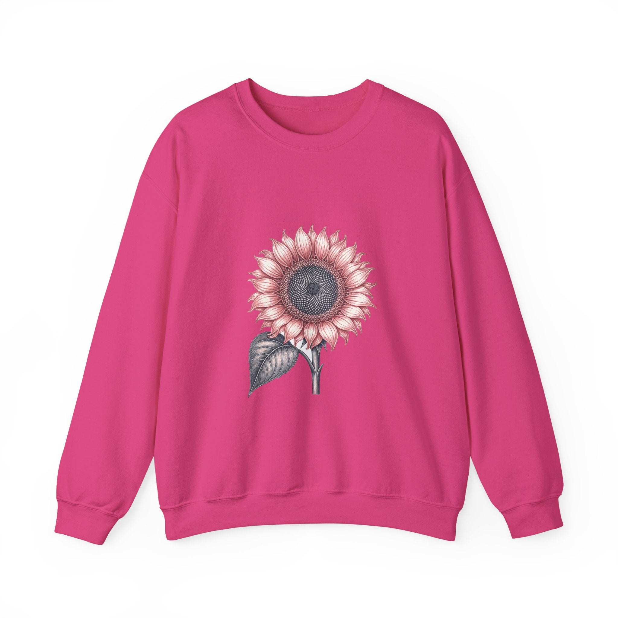 Matching Couple Sweatshirt - Sunflower & Moonflower Matching Couple Comfort Colors Crew Vintage Art His Hers Honeymoon Gift - Design A