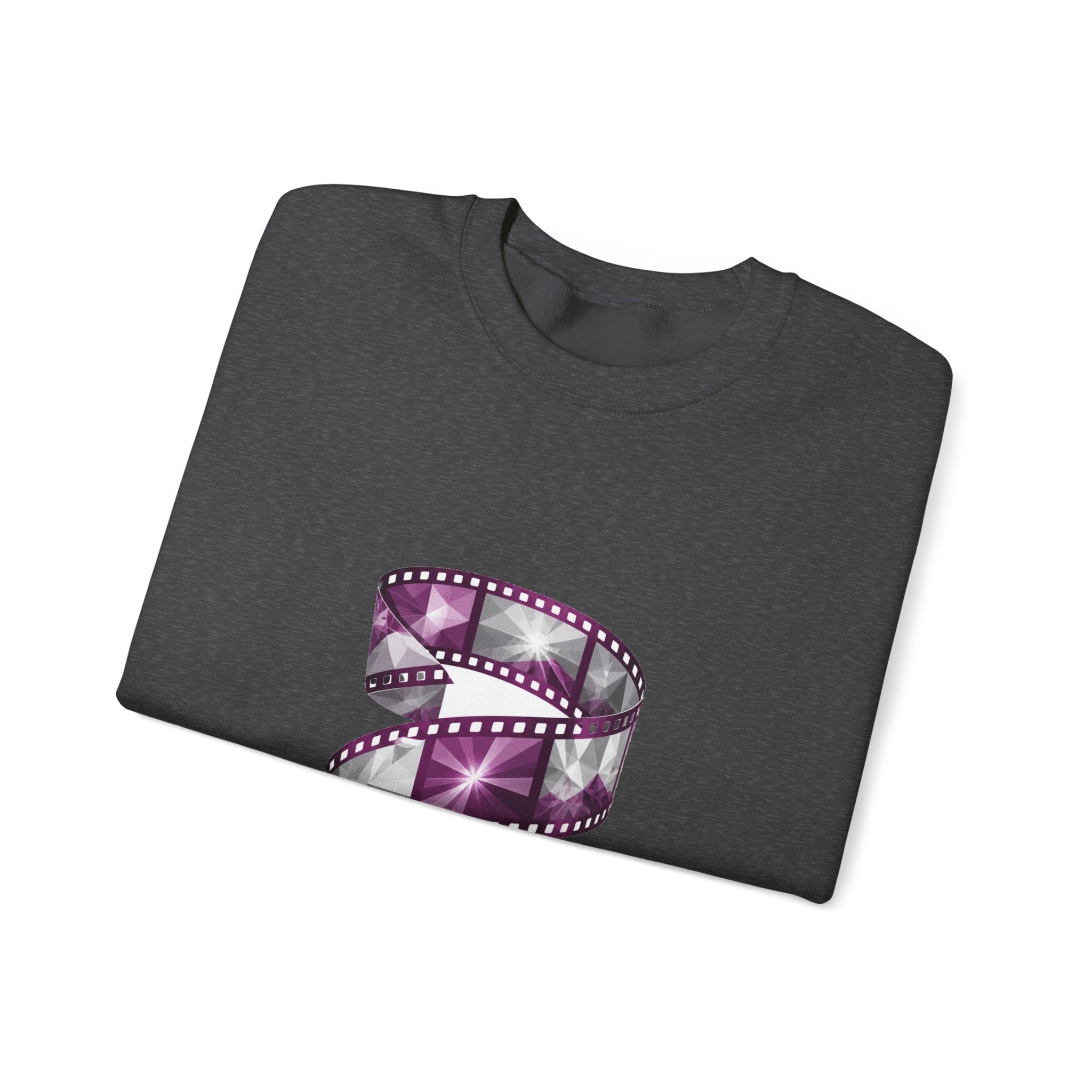 Matching Couple Sweatshirt - Camera & Film Matching Couple Premium Fleece Sweatshirt Geometric Art His Hers Love Gift - Design B