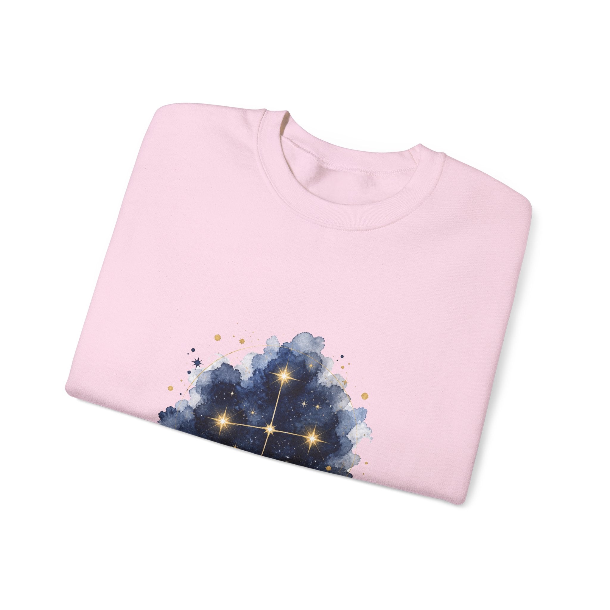 Matching Couple Sweatshirt - Aurora & Southern Cross Matching Couple Crewneck Sweatshirt Watercolor Art His Hers Engagement Gift - Design B