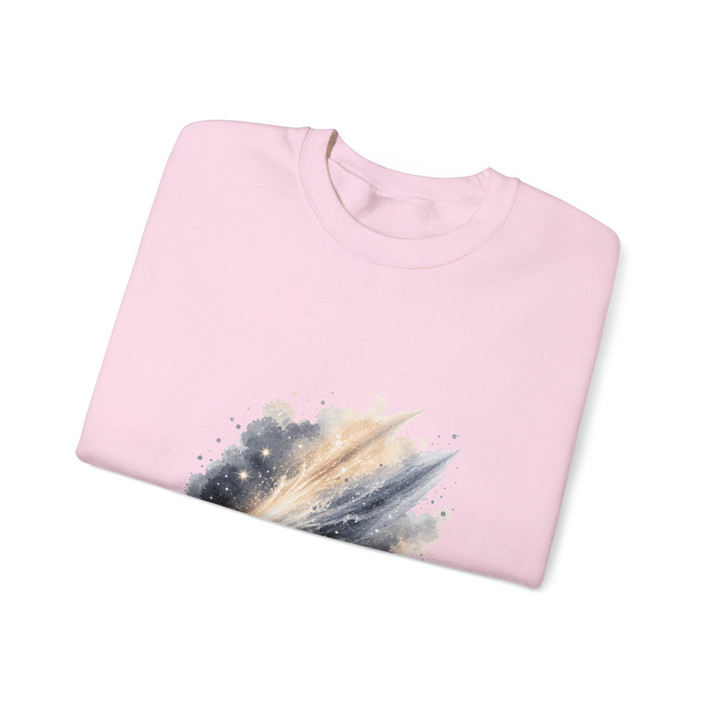Matching Couple Sweatshirt - Comet & Asteroid Matching Couple Comfort Colors Crew Watercolor Art His Hers Birthday Gift - Design A