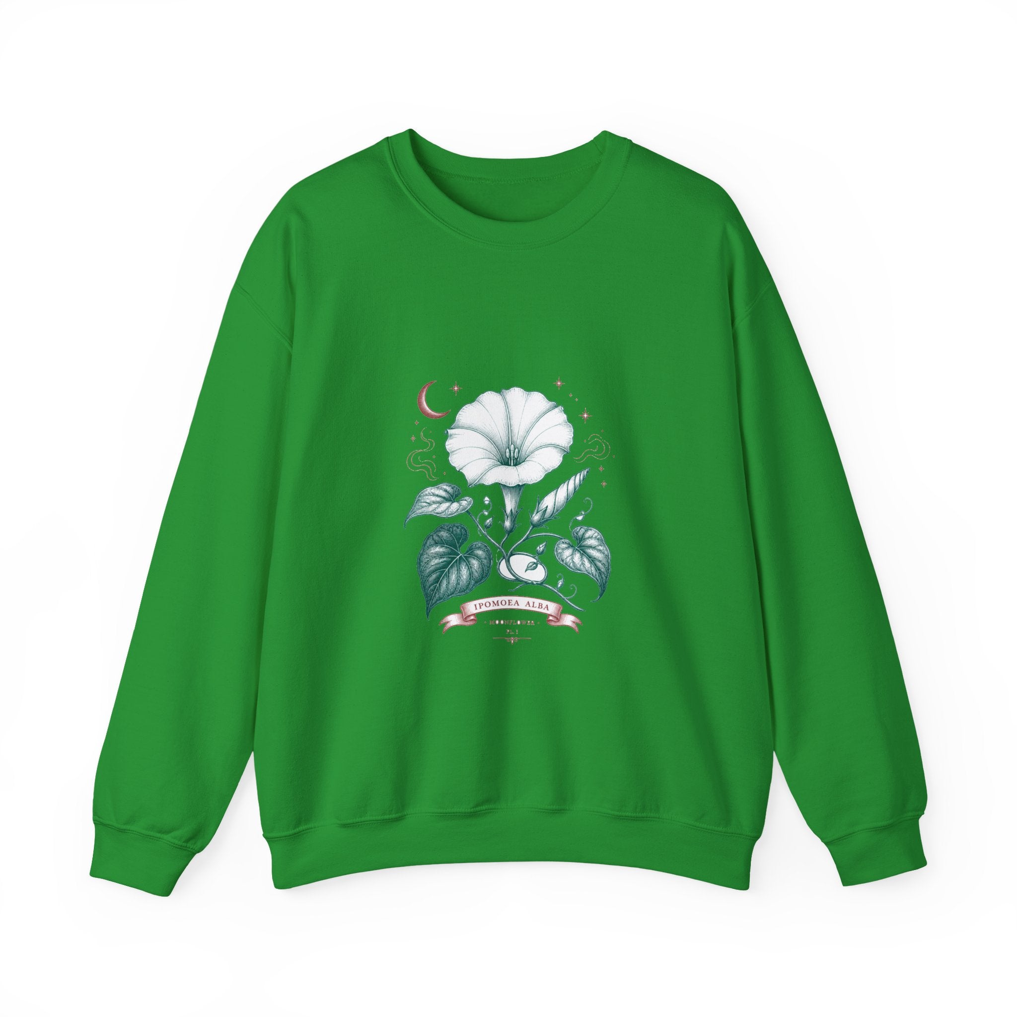 Matching Couple Sweatshirt - Sunflower & Moonflower Matching Couple Premium Fleece Sweatshirt Vintage Art His Hers Honeymoon Gift - Design B