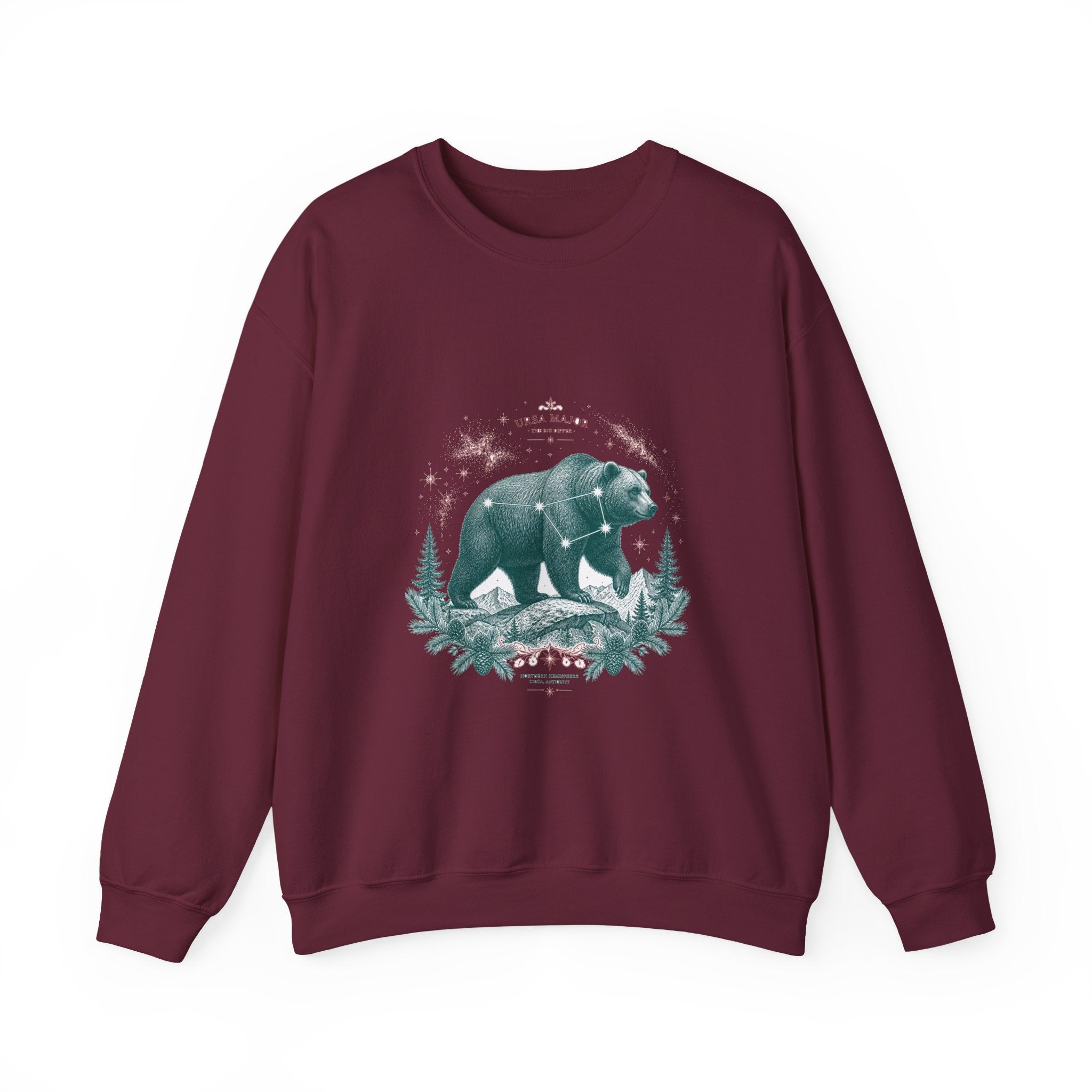Matching Couple Sweatshirt - Big & Little Dipper Matching Couple Comfort Colors Crew Vintage Art His Hers Honeymoon Gift - Design A
