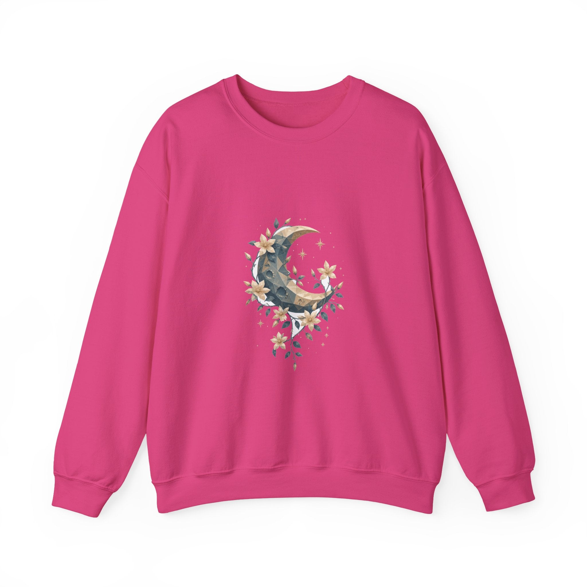 Matching Couple Sweatshirt - Sun & Moon Matching Couple Crewneck Sweatshirt Geometric Art His Hers Couple Gift - Design A