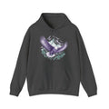 Matching Couple Sweatshirt - Eagle & Whale Matching Couple Hooded Sweatshirt Hand-Drawn Art His Hers Best Friend Gift - Design A