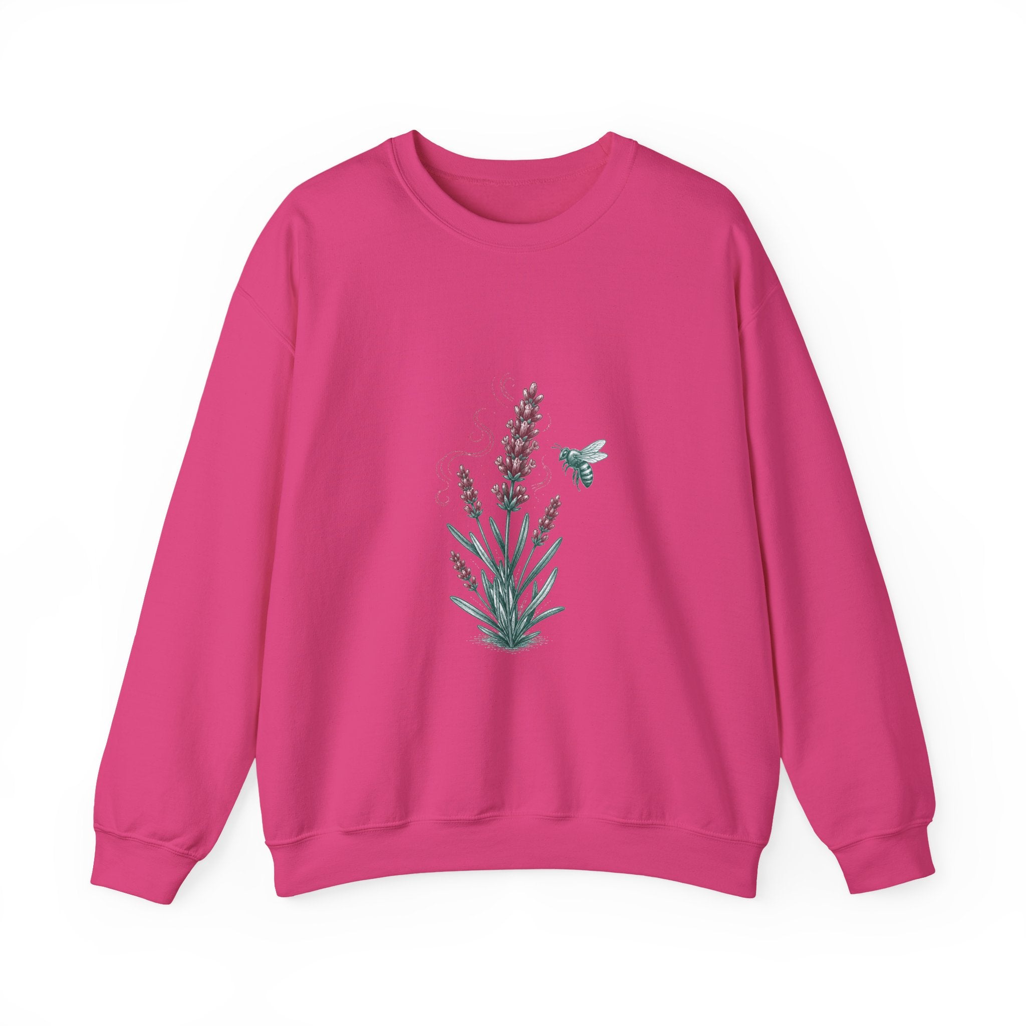 Matching Couple Sweatshirt - Lavender & Thistle Matching Couple Comfort Colors Crew Hand-Drawn Art His Hers Anniversary Gift - Design A