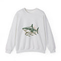 Matching Couple Sweatshirt - Shark & Dolphin Matching Couple Crewneck Sweatshirt Hand-Drawn Art His Hers Best Friend Gift - Design A