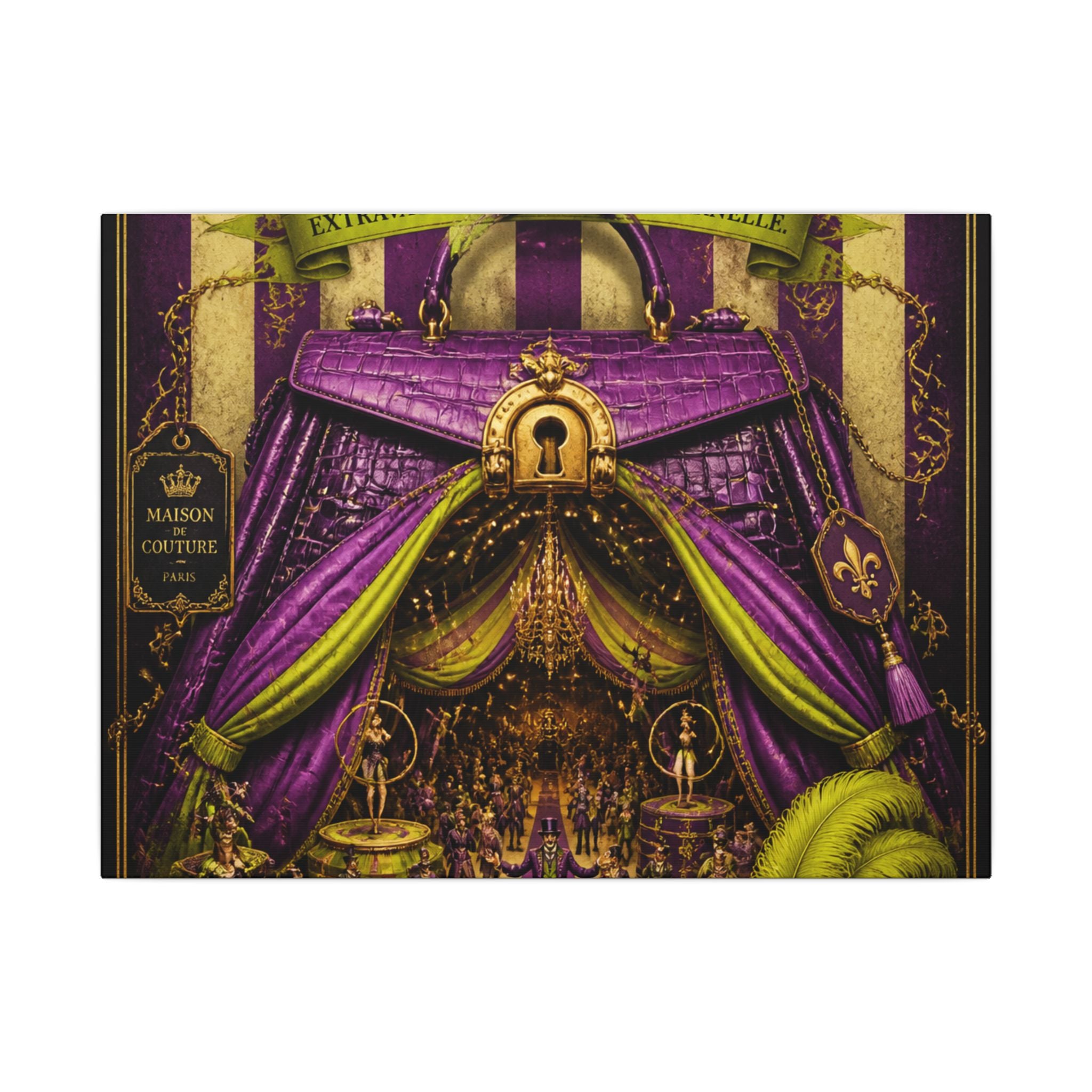 Handbag Big Top Wall Art Canvas 16×20 Baroque Home Office Decor Maximalist Print