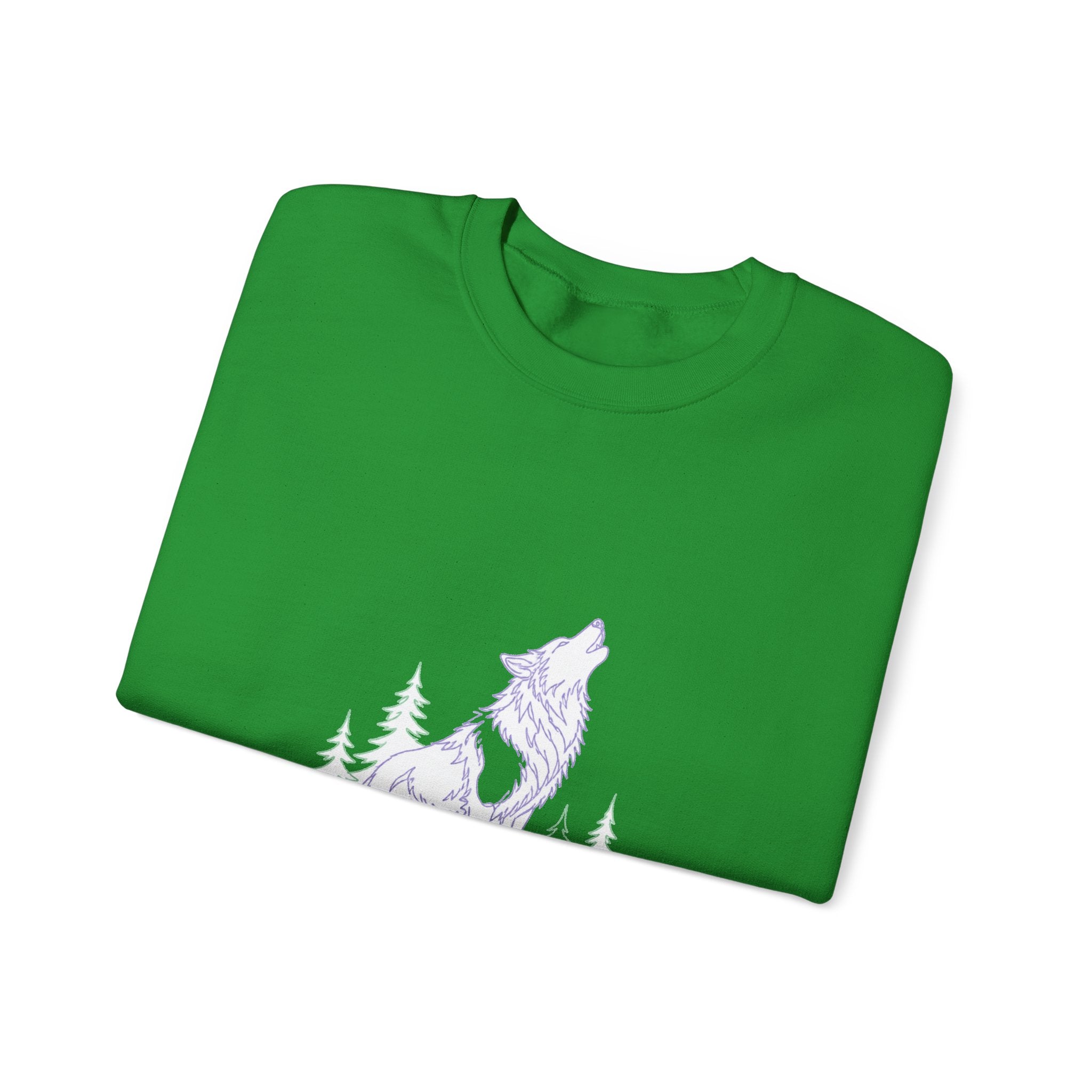 Matching Couple Sweatshirt - Wolf & Dove Matching Couple Premium Fleece Sweatshirt Minimalist Art His Hers Christmas Gift - Design A