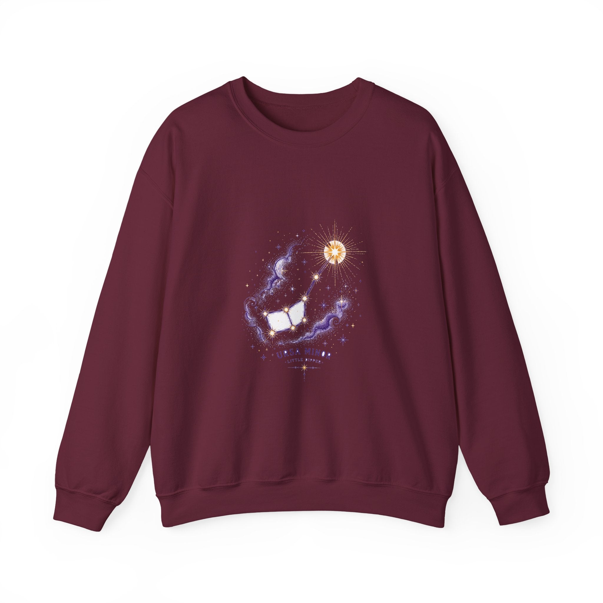 Matching Couple Sweatshirt - Big & Little Dipper Matching Couple Crewneck Sweatshirt Hand-Drawn Art His Hers Best Friend Gift - Design B