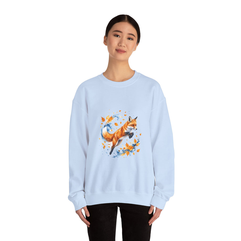 Matching Couple Sweatshirt - Fox & Rabbit Matching Couple Comfort Colors Crew Watercolor Art His Hers Birthday Gift - Design A