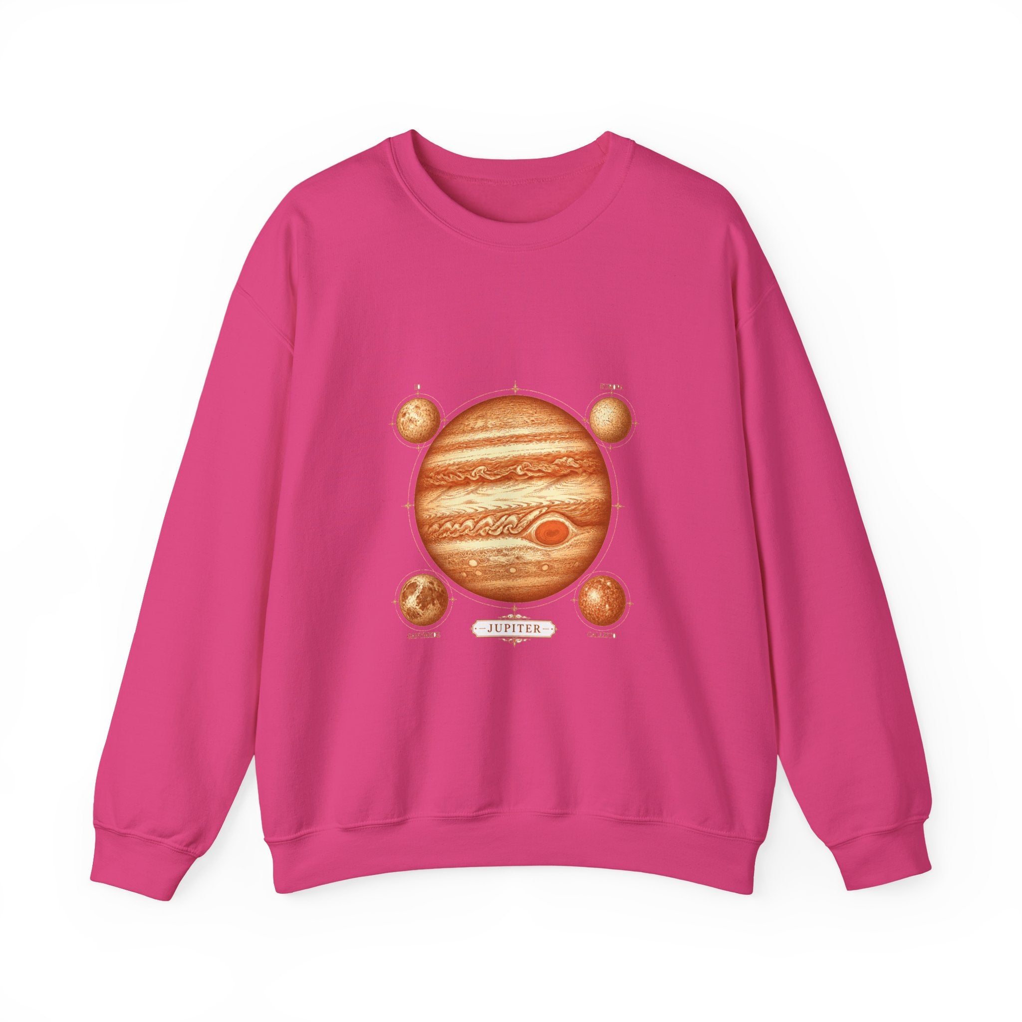 Matching Couple Sweatshirt - Saturn & Jupiter Matching Couple Comfort Colors Crew Vintage Art His Hers Honeymoon Gift - Design B