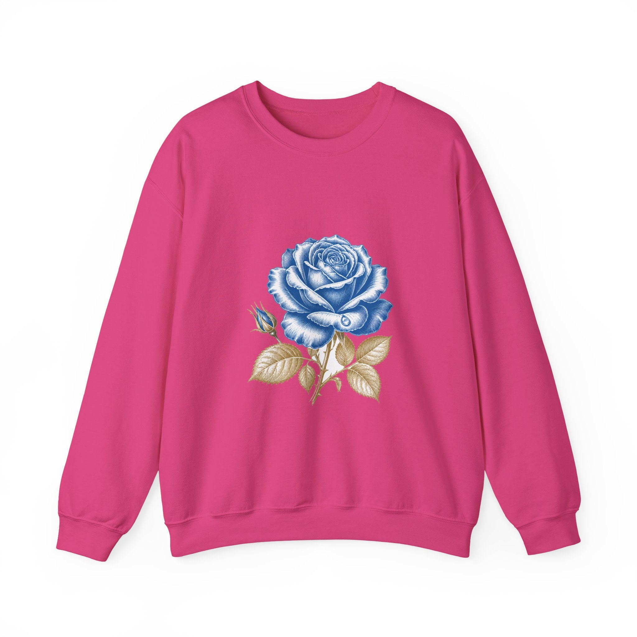 Matching Couple Sweatshirt - Rose & Thorn Matching Couple Comfort Colors Crew Vintage Art His Hers Honeymoon Gift - Design A