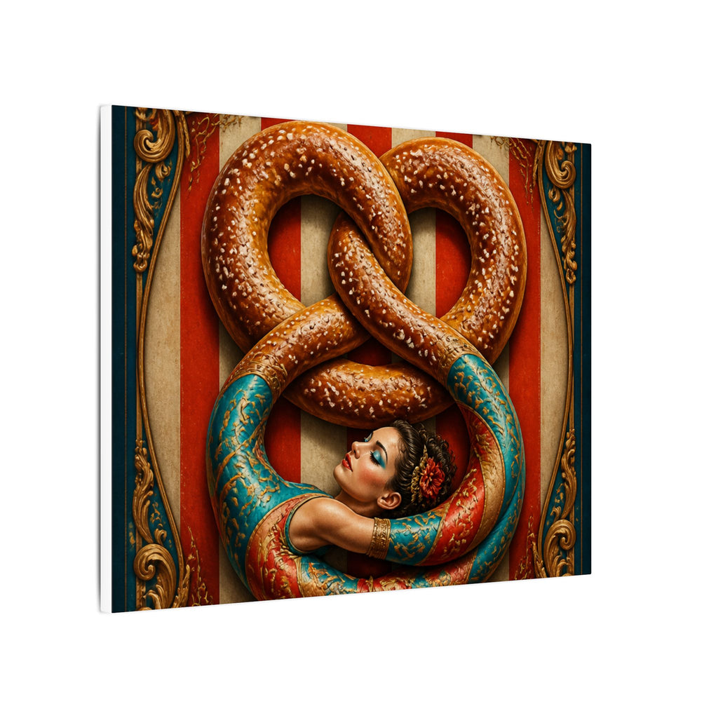 Pretzel Contortionist Wall Art Canvas 16×20 Baroque Home Office Decor Maximalist Print