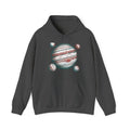 Matching Couple Sweatshirt - Saturn & Jupiter Matching Couple Hooded Sweatshirt Hand-Drawn Art His Hers Best Friend Gift - Design B