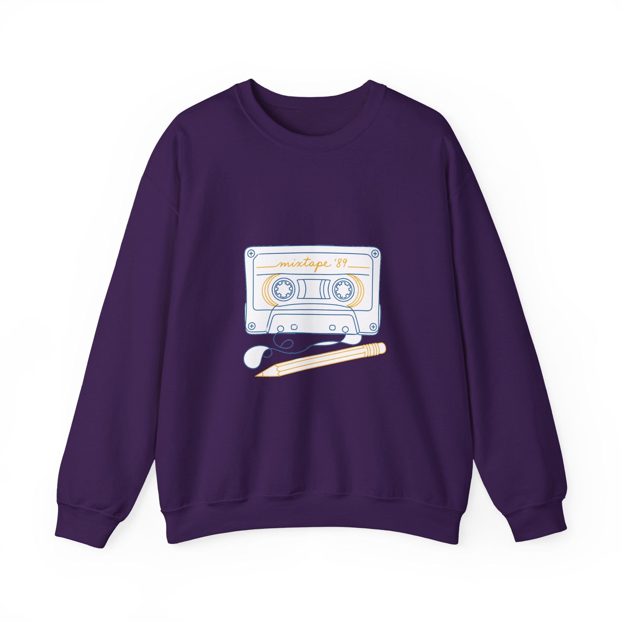Matching Couple Sweatshirt - Vinyl & Cassette Matching Couple Premium Fleece Sweatshirt Minimalist Art His Hers Christmas Gift - Design B