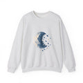 Matching Couple Sweatshirt - Waxing & Waning Moon Matching Couple Comfort Colors Crew Geometric Art His Hers Love Gift - Design B