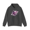 Matching Couple Sweatshirt - Astronaut & Planet Matching Couple Hooded Sweatshirt Watercolor Art His Hers Engagement Gift - Design B