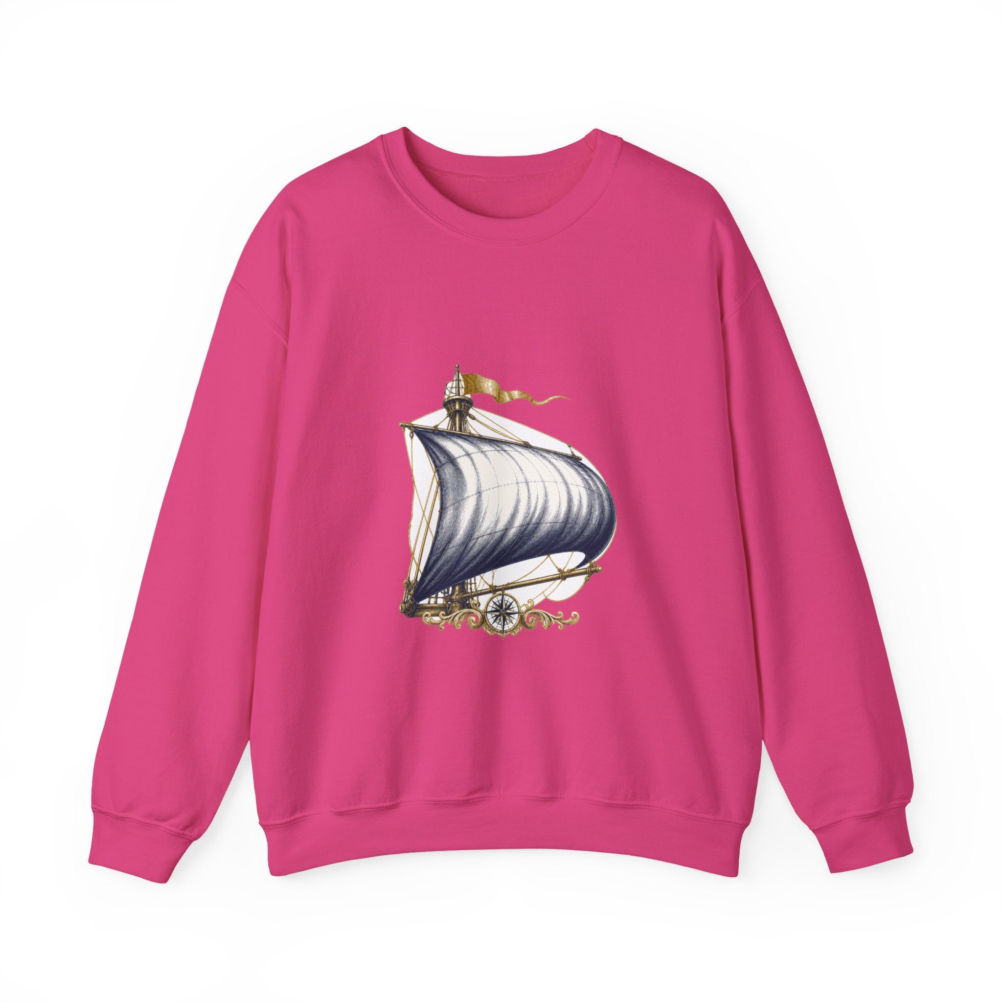 Matching Couple Sweatshirt - Anchor & Sail Matching Couple Comfort Colors Crew Vintage Art His Hers Honeymoon Gift - Design B