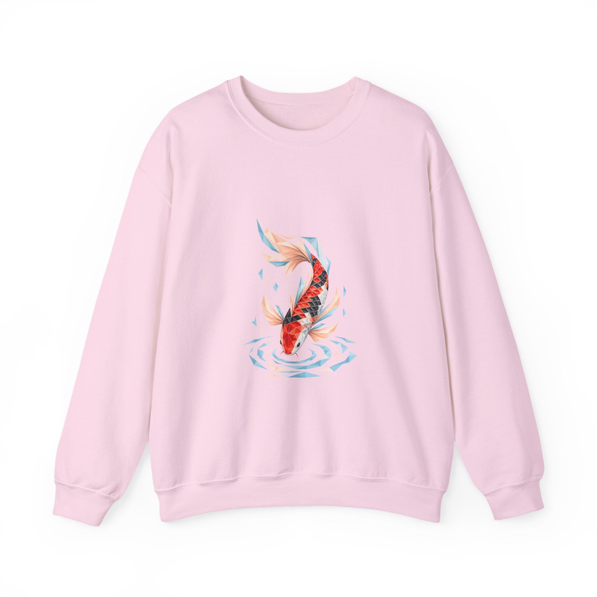 Matching Couple Sweatshirt - Koi Fish Yin Yang Matching Couple Premium Fleece Sweatshirt Geometric Art His Hers Love Gift - Design B