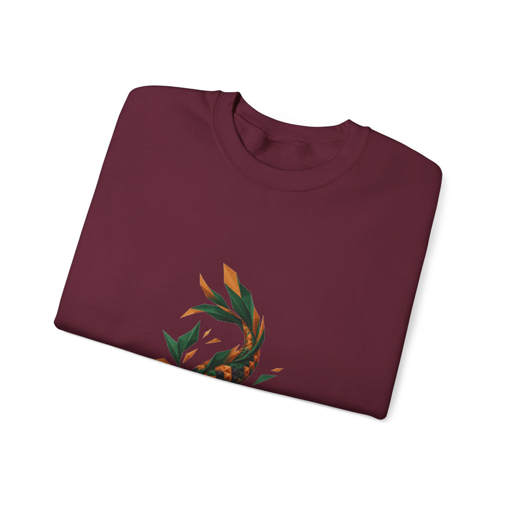 Matching Couple Sweatshirt - Koi Fish Yin Yang Matching Couple Comfort Colors Crew Geometric Art His Hers Love Gift - Design B