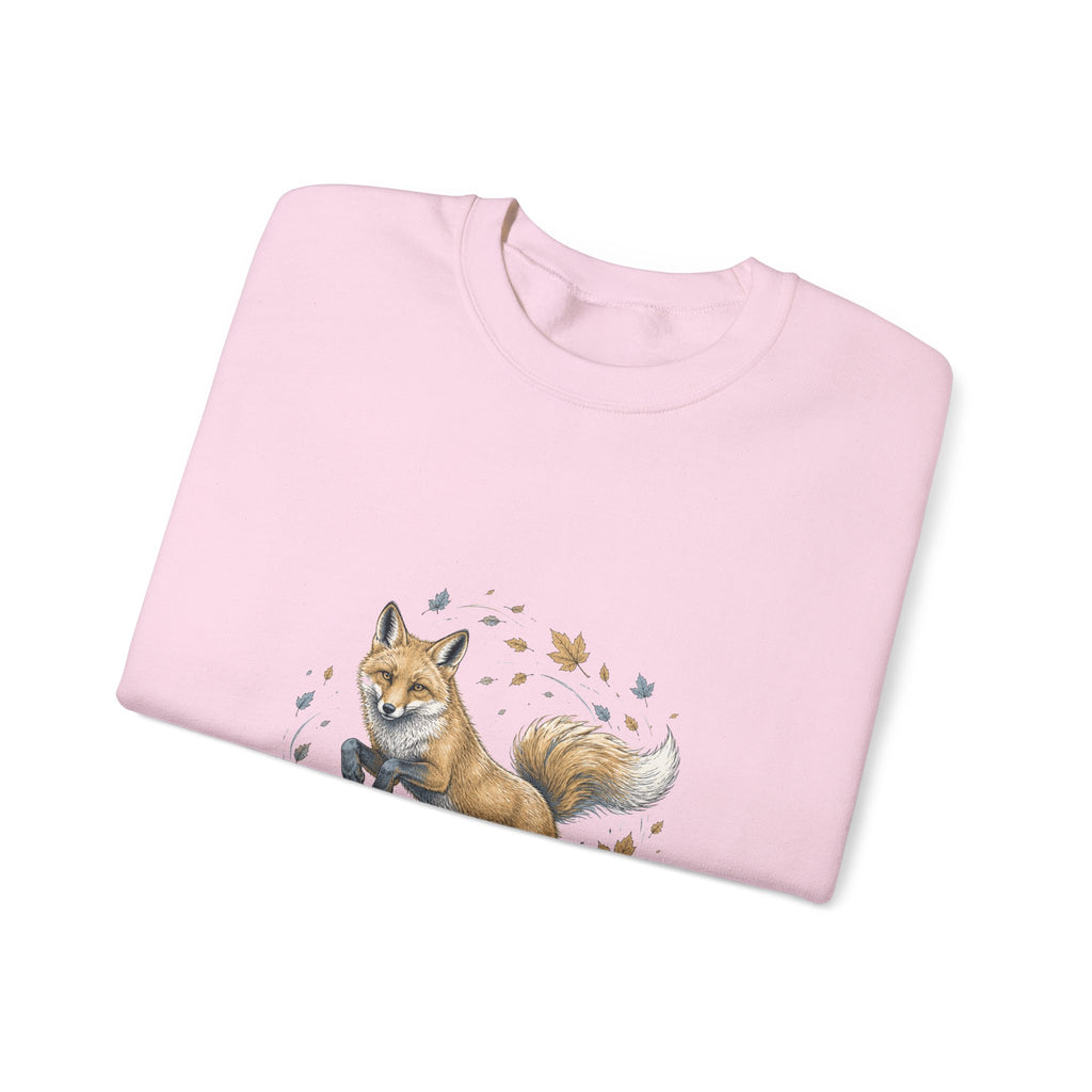 Matching Couple Sweatshirt - Fox & Rabbit Matching Couple Crewneck Sweatshirt Hand-Drawn Art His Hers Best Friend Gift - Design A