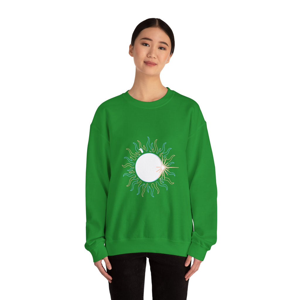 Matching Couple Sweatshirt - Solar & Lunar Eclipse Matching Couple Crewneck Sweatshirt Minimalist Art His Hers Valentine Gift - Design A