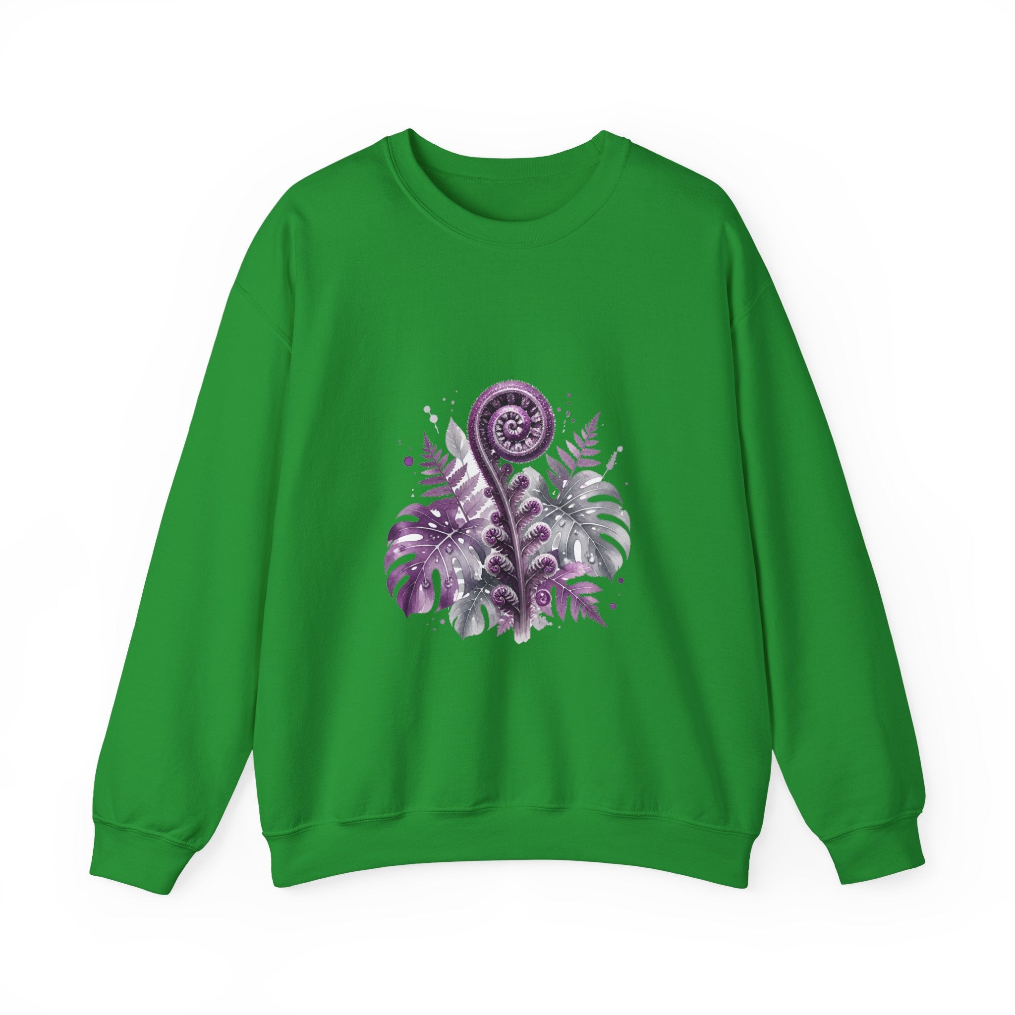 Matching Couple Sweatshirt - Desert & Rainforest Matching Couple Comfort Colors Crew Watercolor Art His Hers Birthday Gift - Design B