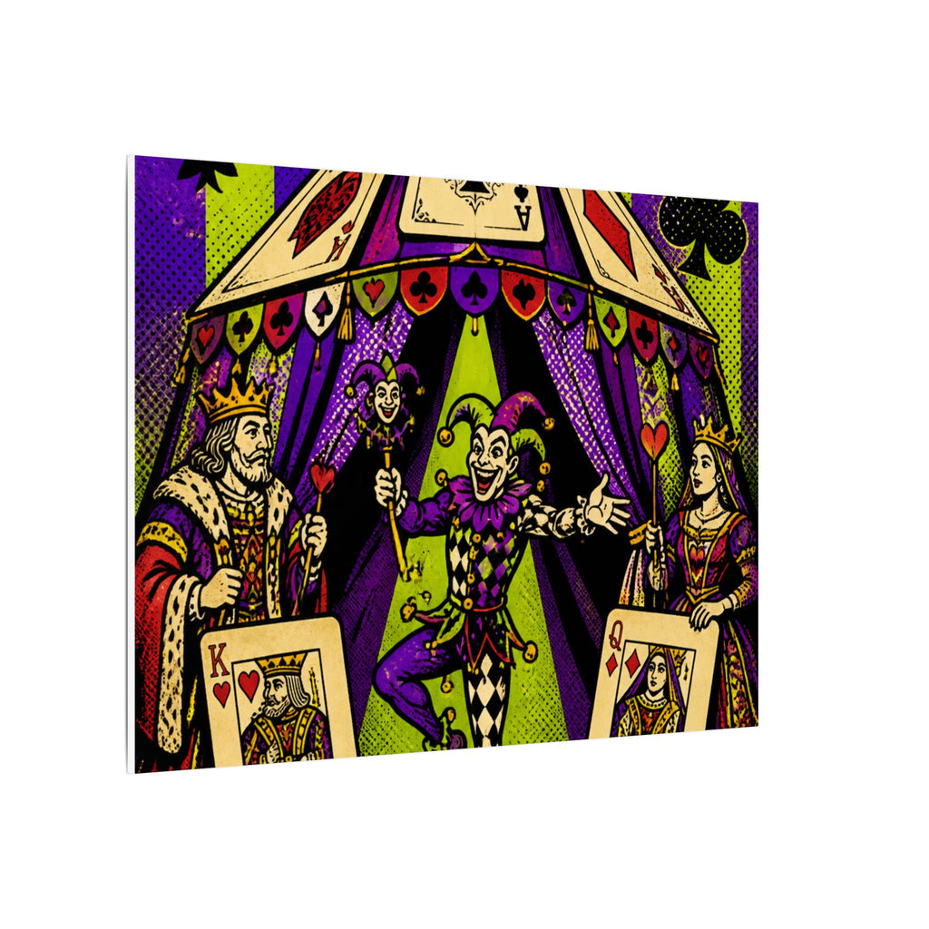 Playing Cards Tent Wall Art Canvas 16×20 Pop Art Living Room Decor Maximalist Print