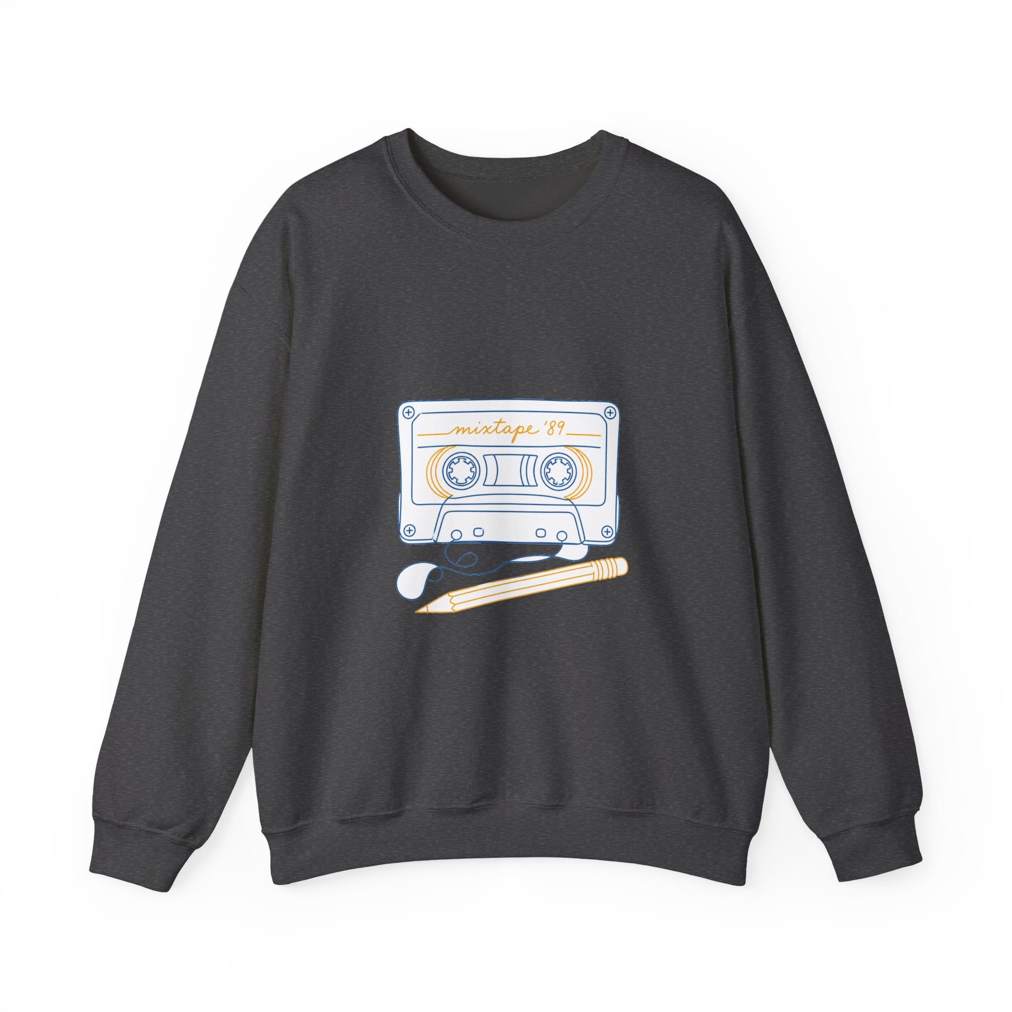 Matching Couple Sweatshirt - Vinyl & Cassette Matching Couple Premium Fleece Sweatshirt Minimalist Art His Hers Christmas Gift - Design B