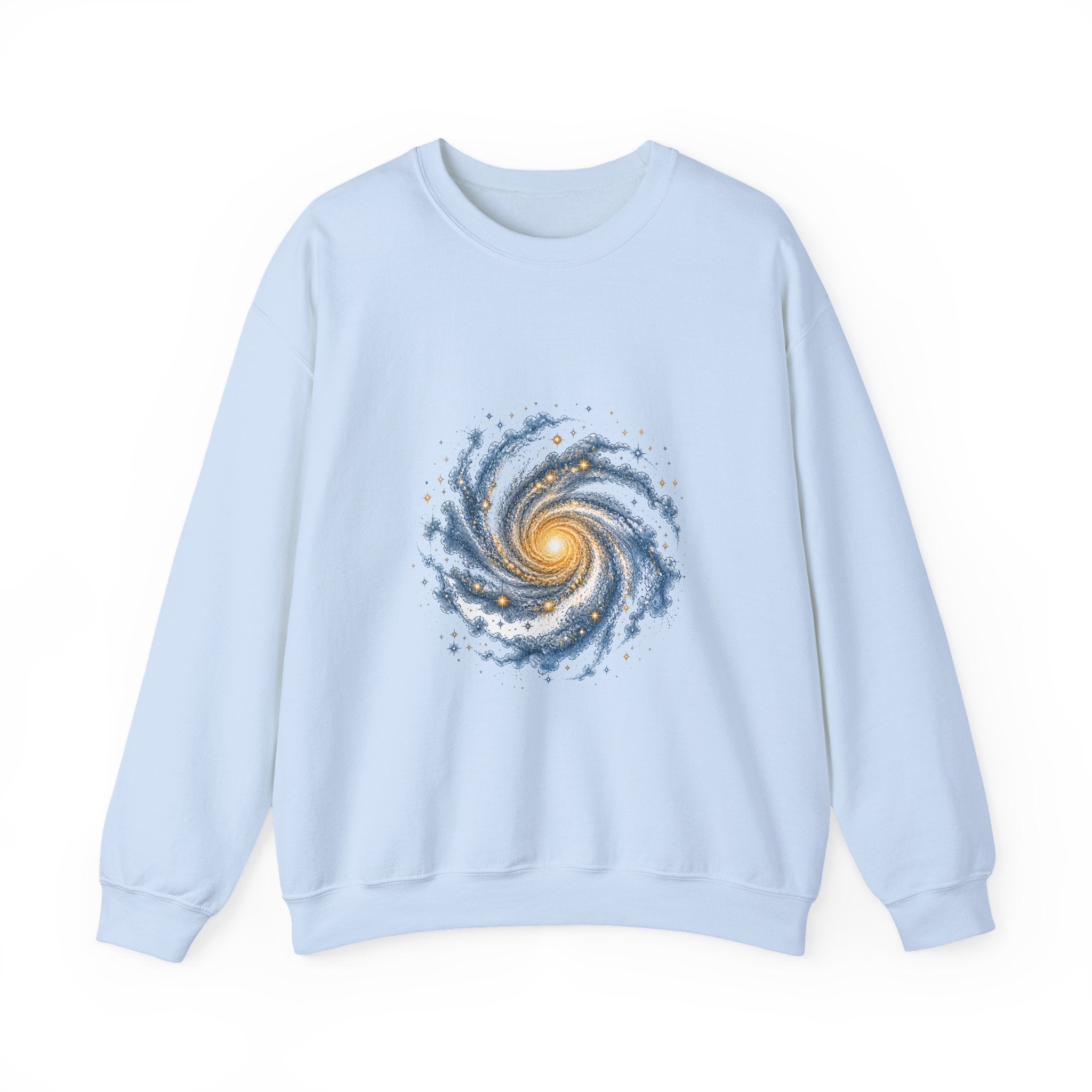 Matching Couple Sweatshirt - Galaxy & Supernova Matching Couple Crewneck Sweatshirt Vintage Art His Hers Wedding Gift - Design A