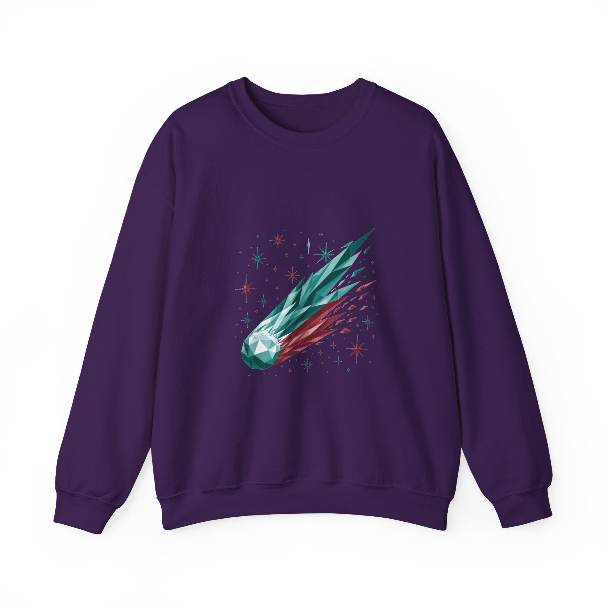 Matching Couple Sweatshirt - Comet & Asteroid Matching Couple Comfort Colors Crew Geometric Art His Hers Love Gift - Design A