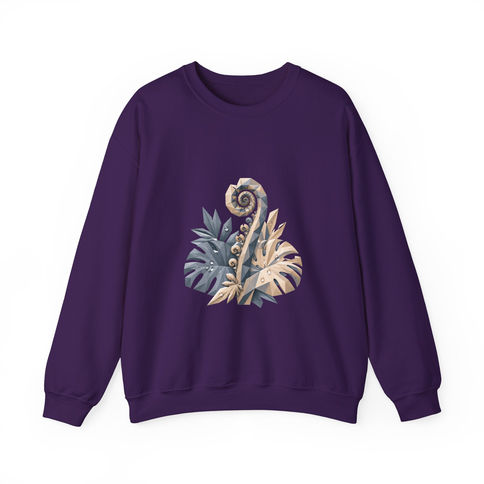 Matching Couple Sweatshirt - Desert & Rainforest Matching Couple Comfort Colors Crew Geometric Art His Hers Love Gift - Design B