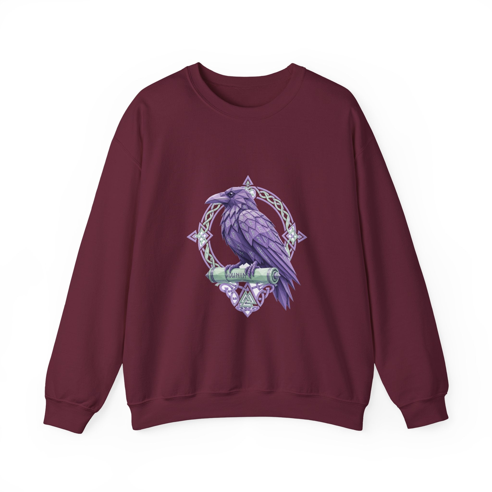 Matching Couple Sweatshirt - Huginn & Muninn Matching Couple Comfort Colors Crew Geometric Art His Hers Love Gift - Design B