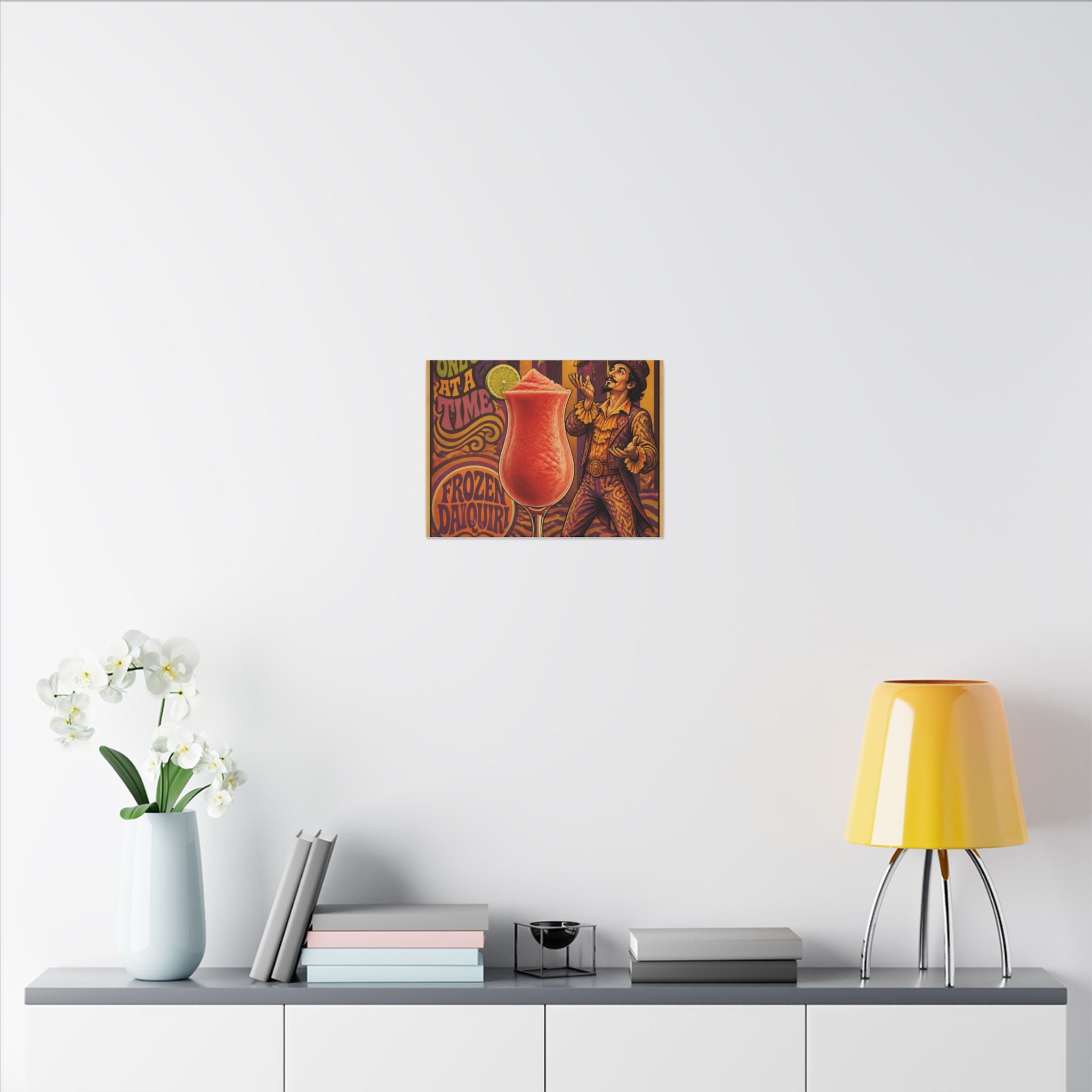 Daiquiri Fruit Juggler Wall Art Canvas 24×36 Psychedelic Dining Room Decor Maximalist Print
