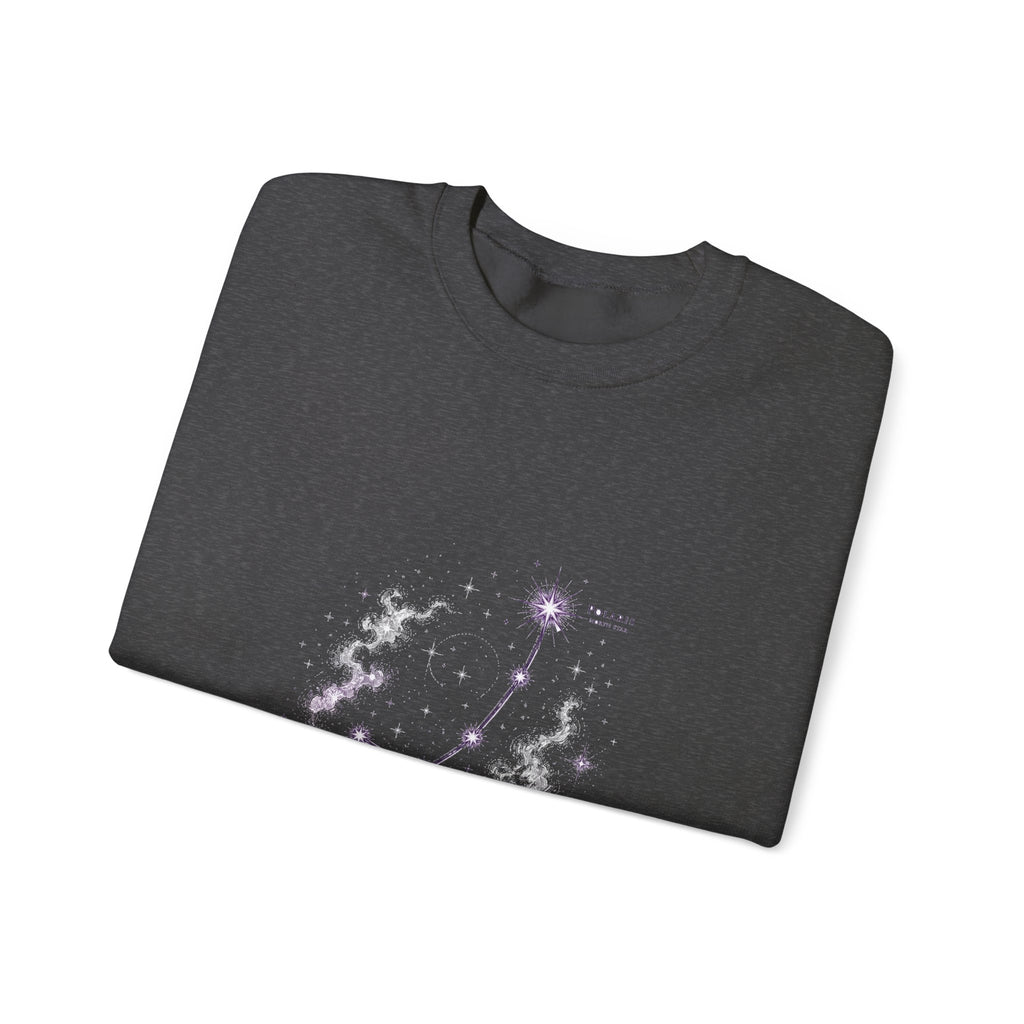 Matching Couple Sweatshirt - Big & Little Dipper Matching Couple Comfort Colors Crew Hand-Drawn Art His Hers Anniversary Gift - Design B