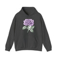 Matching Couple Sweatshirt - Rose & Thorn Matching Couple Hooded Sweatshirt Vintage Art His Hers Wedding Gift - Design A