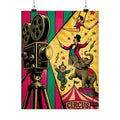 Film Camera Projector Show Wall Art Poster 24×36 Pop Art Restaurant Decor Maximalist Print