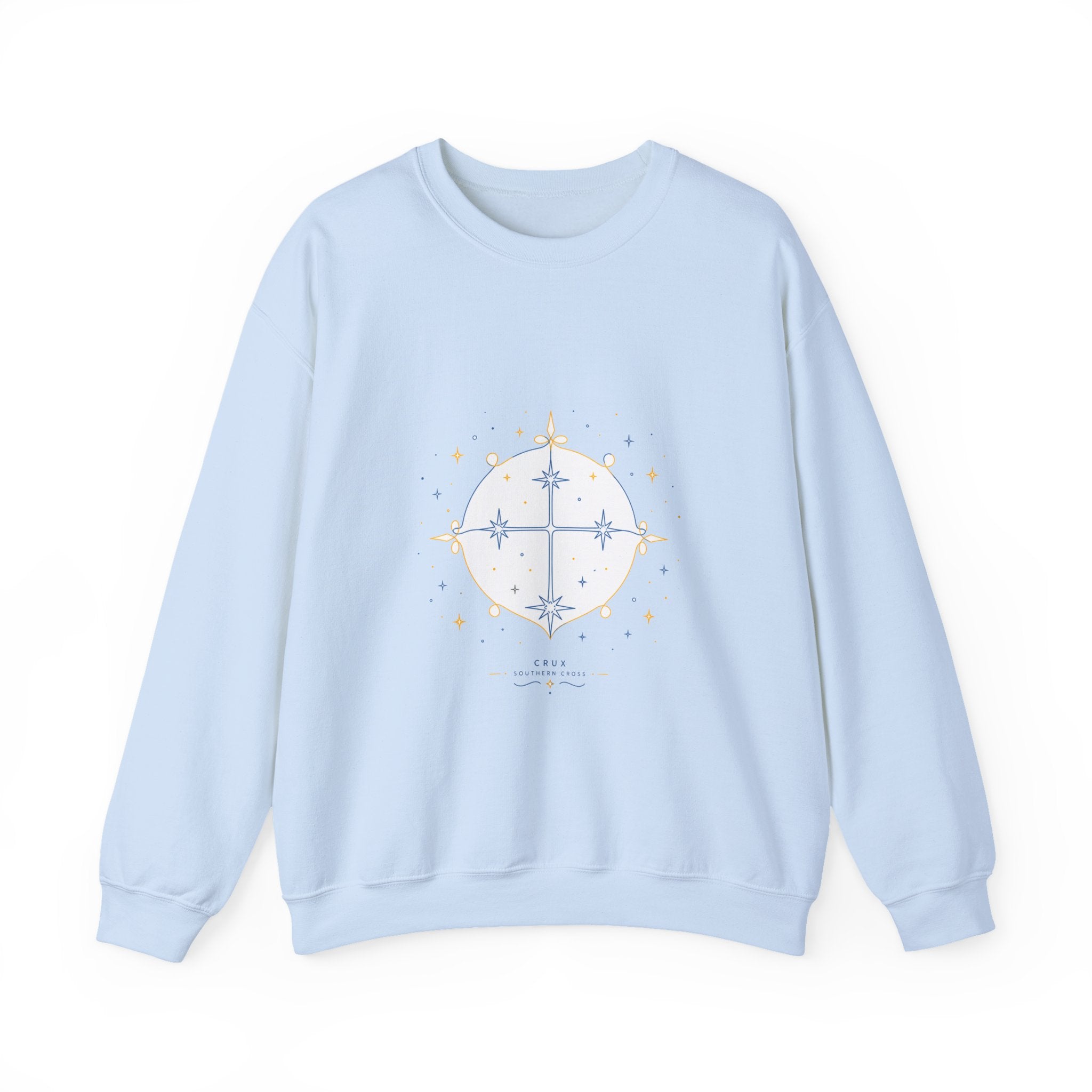 Matching Couple Sweatshirt - Aurora & Southern Cross Matching Couple Premium Fleece Sweatshirt Minimalist Art His Hers Christmas Gift - Design B