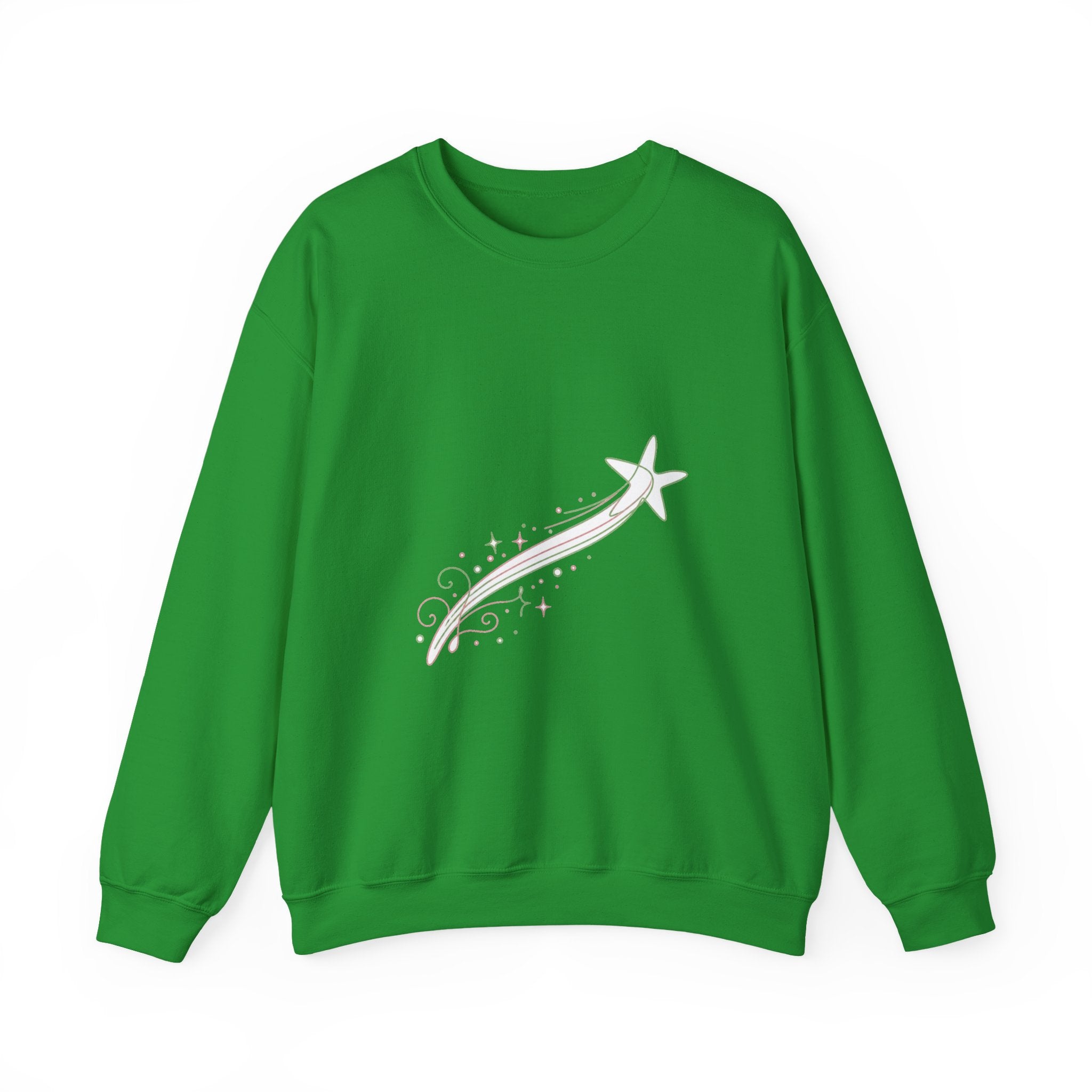 Matching Couple Sweatshirt - Shooting Star & North Star Matching Couple Premium Fleece Sweatshirt Minimalist Art His Hers Christmas Gift - Design A