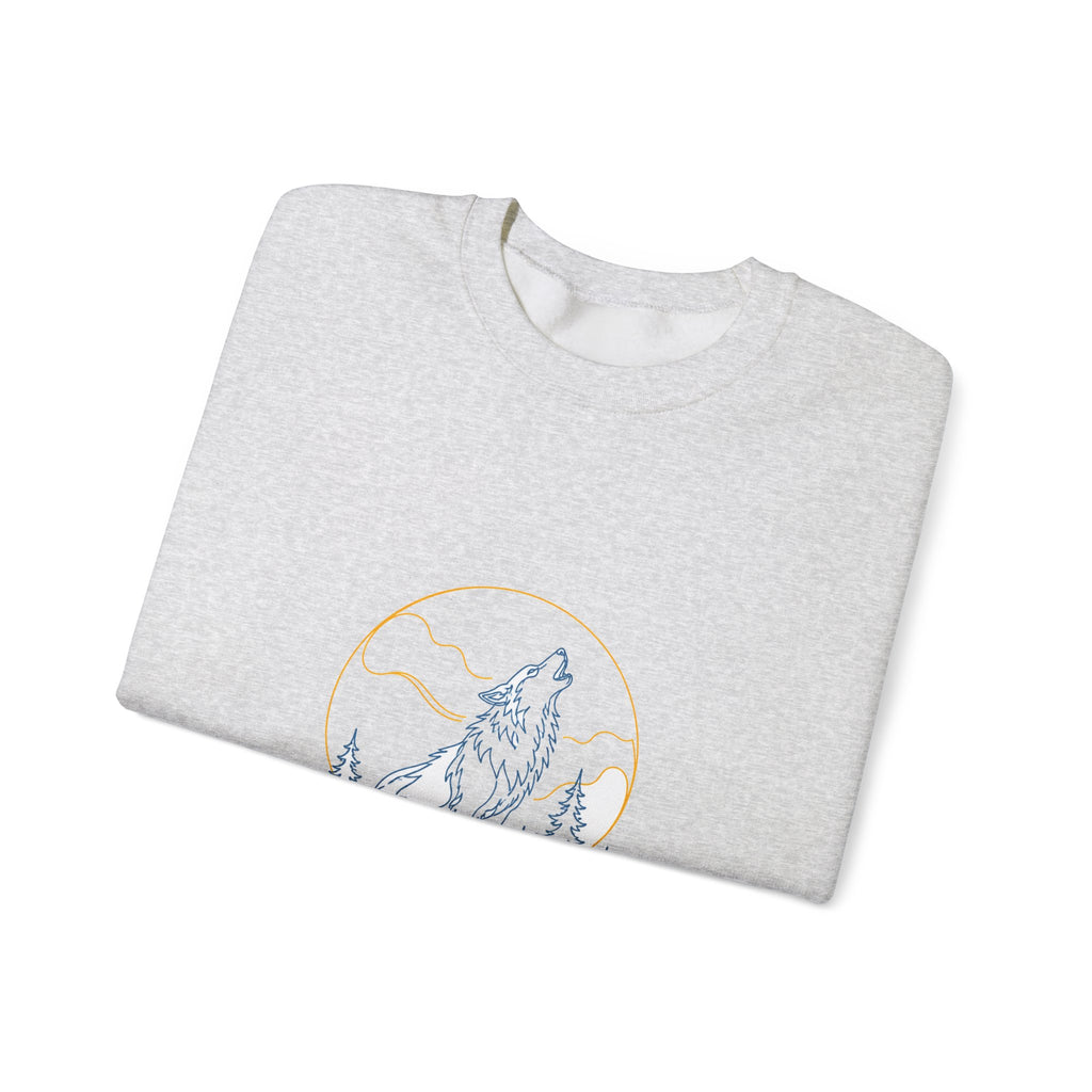 Matching Couple Sweatshirt - Wolf & Dove Matching Couple Crewneck Sweatshirt Minimalist Art His Hers Valentine Gift - Design A