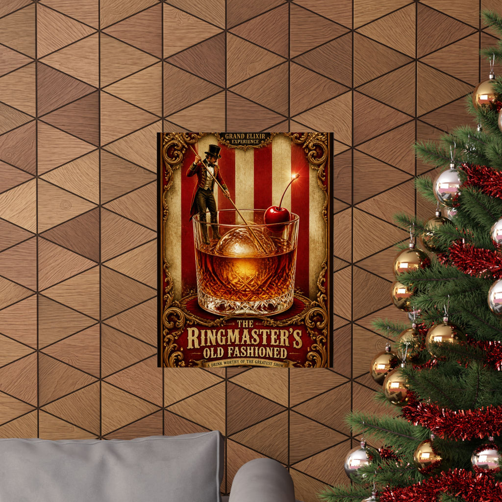 Old Fashioned Ringmaster Wall Art Poster 18×24 Baroque Home Office Decor Maximalist Print