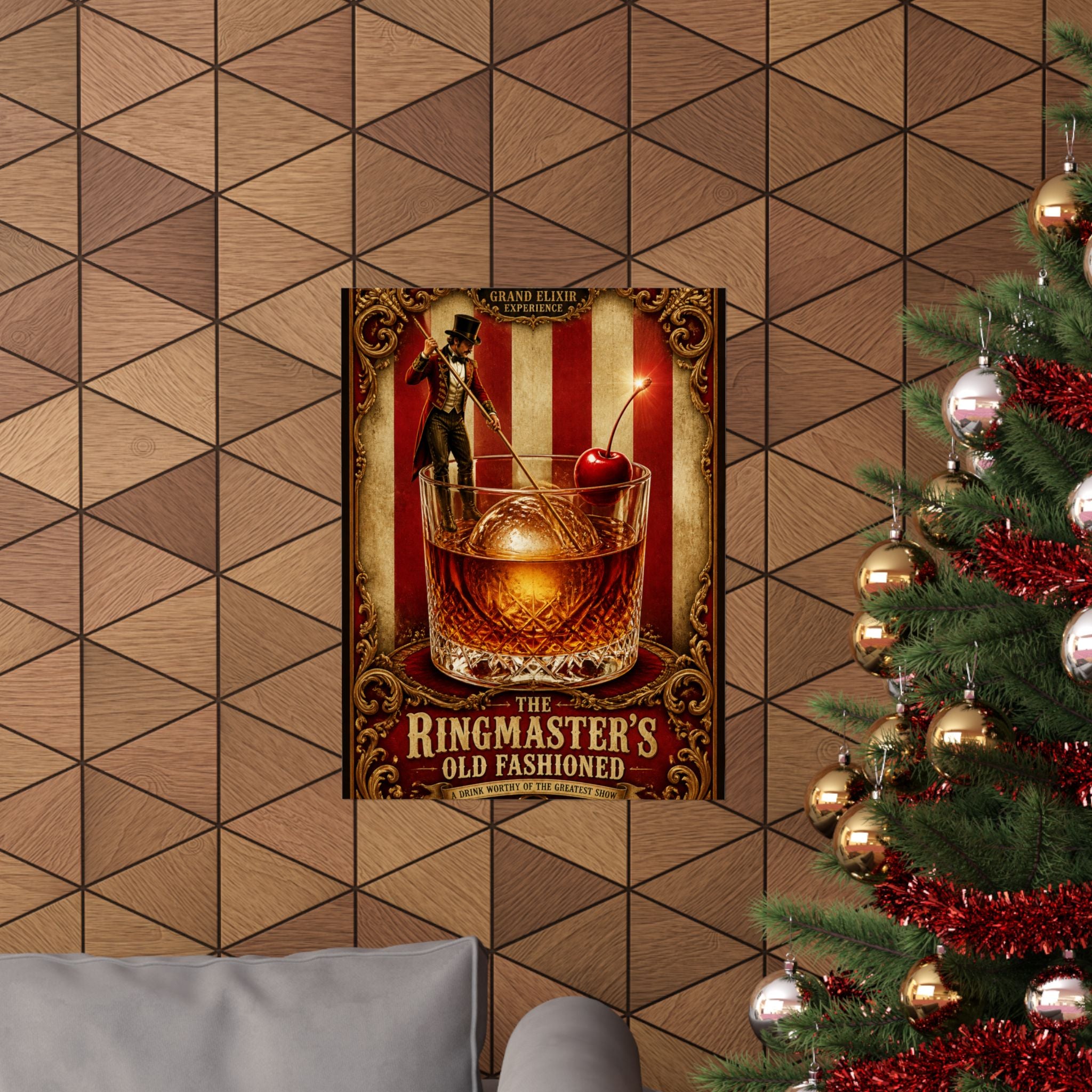 Old Fashioned Ringmaster Wall Art Poster 18×24 Baroque Home Office Decor Maximalist Print